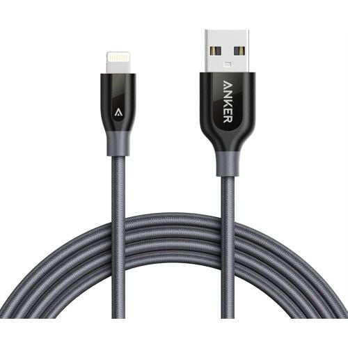 Anker PowerLine+ Lightning 1.8M Örgülü iPhone Kablo - Gri