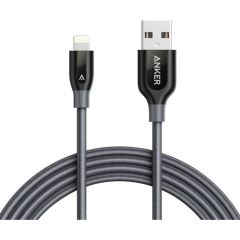 Anker PowerLine+ Lightning 1.8M Örgülü iPhone Kablo - Gri
