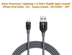 Anker PowerLine+ Lightning 1.8M Örgülü iPhone Kablo - Gri