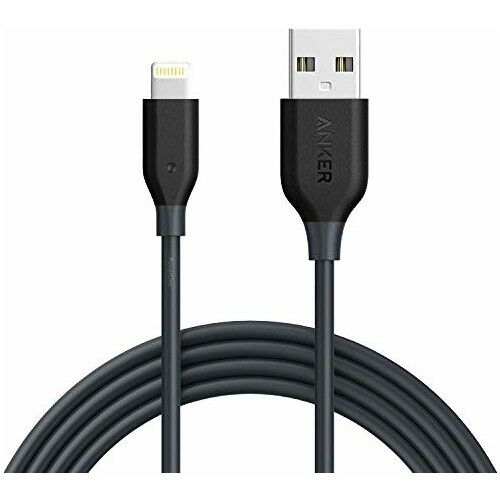 Anker PowerLine iPhone Lightning Şarj/Data Kablosu 1.8 m MFI Lisanslı - Siyah