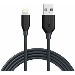 Anker PowerLine iPhone Lightning Şarj/Data Kablosu 1.8 m MFI Lisanslı - Siyah