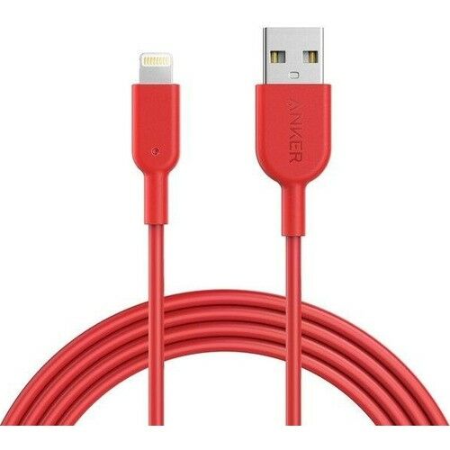 Anker PowerLine II iPhone Lightning Şarj/Data Kablosu 1.8 m MFI Lisanslı - Kırmızı