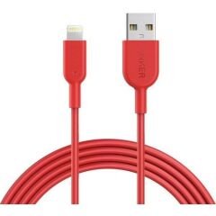 Anker PowerLine II iPhone Lightning Şarj/Data Kablosu 1.8 m MFI Lisanslı - Kırmızı