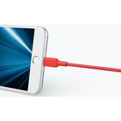 Anker PowerLine II iPhone Lightning Şarj/Data Kablosu 1.8 m MFI Lisanslı - Kırmızı