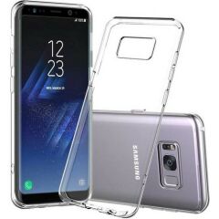 Case 4U Samsung Galaxy S8 Kılıf Süper Silikon Arka Kapak Şeffaf