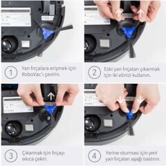 Anker Eufy RoboVac 11S-15T-R500-35C  Yan Fırça Seti  4 adet  - T2905031
