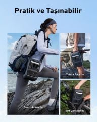 Anker SOLIX C300X AC Taşınabilir Güç Kaynağı + PS60 Taşınabilir Güneş Jeneratörü