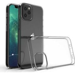 Case 4U Apple iPhone 12 Mini Kılıf Süper Silikon Arka Kapak Şeffaf