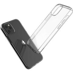 Case 4U Apple iPhone 12 Mini Kılıf Süper Silikon Arka Kapak Şeffaf
