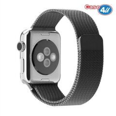 Fonemax Apple Watch Metal Kayış Milano Loop Siyah (42mm)