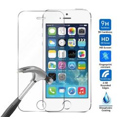 Case 4U Apple iPhone Se - 5 - 5S Cam Ekran Koruyucu