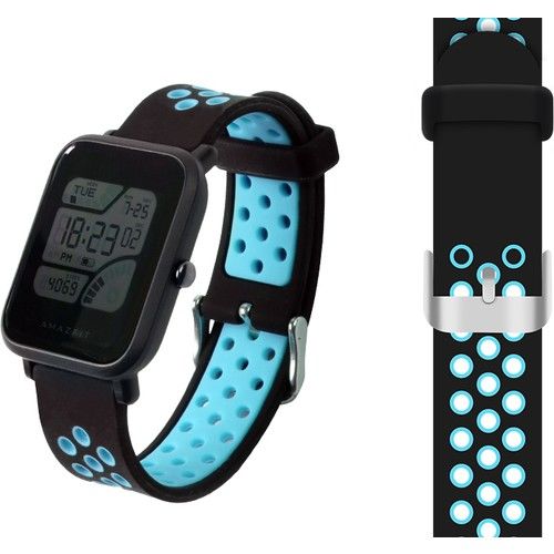 Fonemax Xiaomi Amazfit Bip Delikli Silikon Kordon Mavi