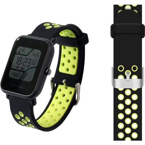 Fonemax Xiaomi Amazfit Bip Delikli Silikon Kordon Yeşil