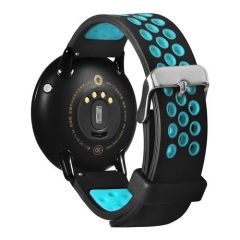 Fonemax Xiaomi Amazfit Pace / Samsung Gear S3 Delikli Silikon Kordon Mavi
