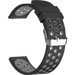Fonemax Xiaomi Amazfit Pace / Samsung Gear S3 Delikli Silikon Kordon Gri