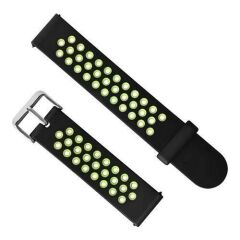 Fonemax Xiaomi Amazfit Pace / Samsung Gear S3 Delikli Silikon Kordon Yeşil