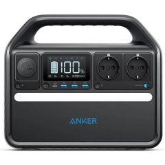 Anker PowerHouse 535 Portatif Power Station 512Wh 500W Ev Karavan ve Dış Mekan Kullanımı İçin LiFePO4 Pilli Jeneratör - A1751