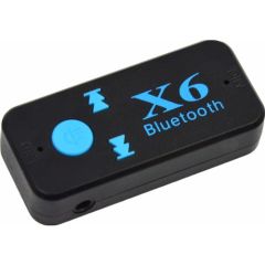 Case 4U Bluetooth Müzik Alıcısı 3.5 mm Aux Adaptör Araç Kiti 3in1 - Cyber AN-6999 X6