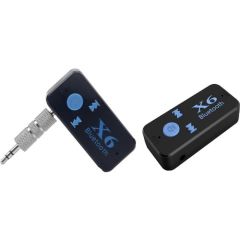 Case 4U Bluetooth Müzik Alıcısı 3.5 mm Aux Adaptör Araç Kiti 3in1 - Cyber AN-6999 X6