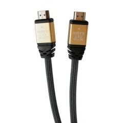 Case 4U Premium 4K HDMI 2.0 Kablo - 60 HZ - Naylon Örgülü - Altın Uçlu - 3 Metre