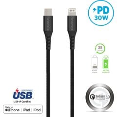 Fonemax Ultra Toughness USB-C to Lightning USB Şarj ve Data Kablosu