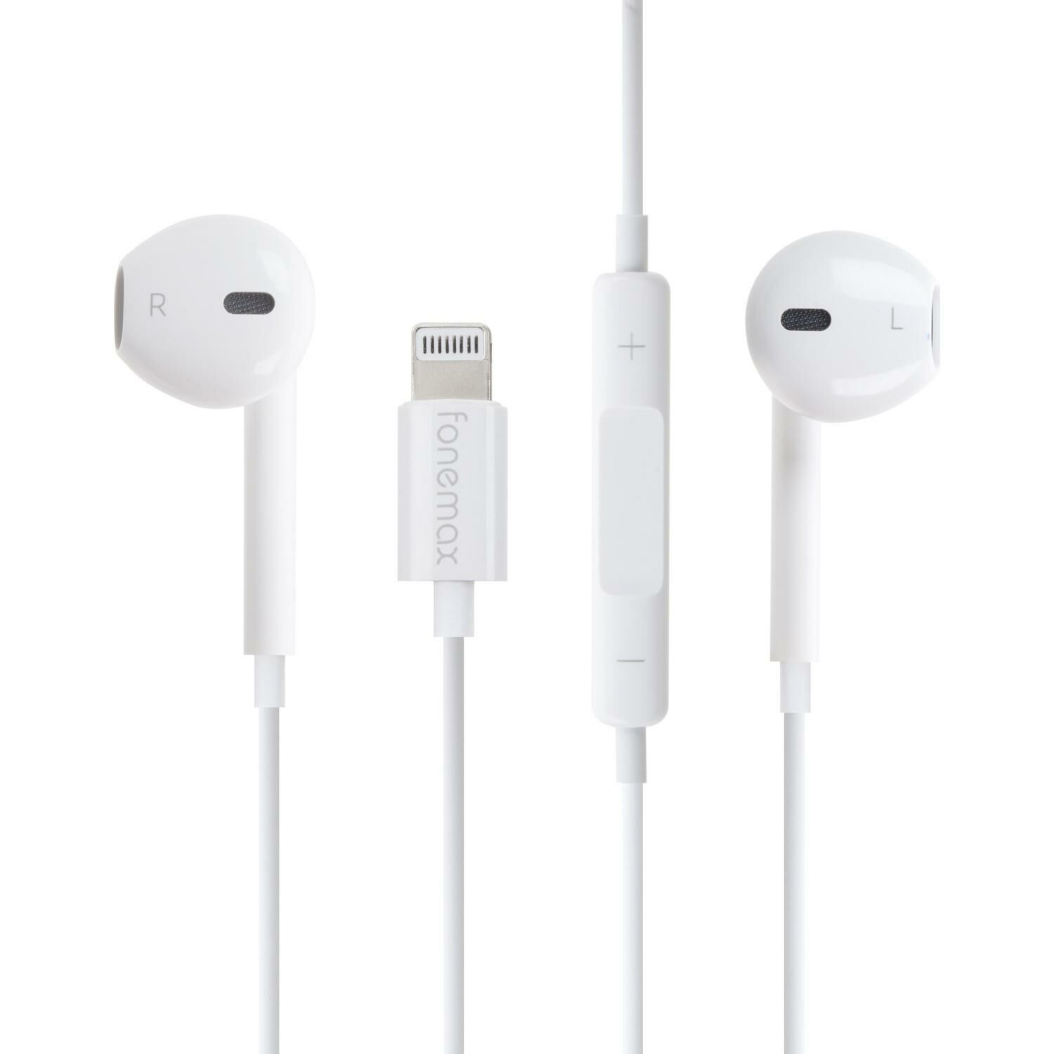 Fonemax Lightning Konnektörlü EarPods Mikrofonlu Apple Lisanslı MFI Kulaklık