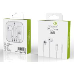 Fonemax Lightning Konnektörlü EarPods Mikrofonlu Apple Lisanslı MFI Kulaklık