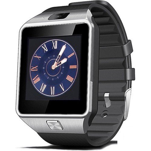 Case 4U Kameralı Akıllı Saat Gümüş Samsung iPhone Sony LG HTC DZ09 (IOS ve Android Uyumlu) - Outlet Ürün