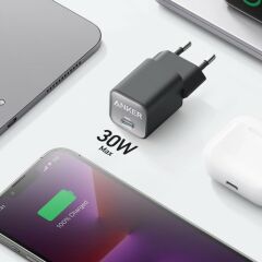 Anker 511 Şarj Cihazı (Nano 3, 30W) Beyaz - A2147