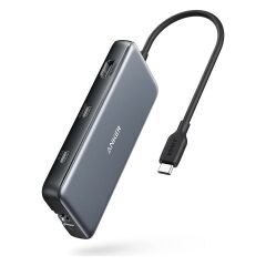 Anker PowerExpand 555 USB C HUB 8in1 100W PowerDelivery HDMI SD Kart 10GBPS Ethernet - A8383 (Anker Türkiye Garantili)
