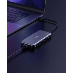 Anker PowerExpand 555 USB C HUB 8in1 100W PowerDelivery HDMI SD Kart 10GBPS Ethernet - A8383 (Anker Türkiye Garantili)