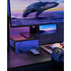 Anker PowerExpand 555 USB C HUB 8in1 100W PowerDelivery HDMI SD Kart 10GBPS Ethernet - A8383 (Anker Türkiye Garantili)