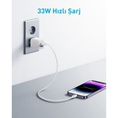 Anker 323 şarj Cihazı (33W) - A2331 - Beyaz