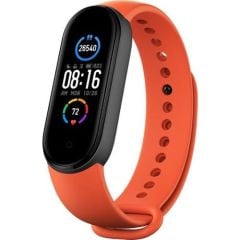 Xiaomi Mi Band 5 - Mi Band 6 Akıllı Bileklik Kordon Seti - 3'lü Paket Siyah/Turuncu/Turkuaz