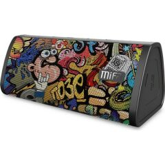 Mifa A10 Taşınabilir Kablosuz Bluetooth Hoparlör - 10W - IP45 Suya Dayanıklı - TWS - Graffiti