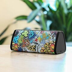 Mifa A10 Taşınabilir Kablosuz Bluetooth Hoparlör - 10W - IP45 Suya Dayanıklı - TWS - Graffiti