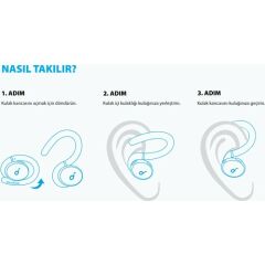 Anker Soundcore Sport X10 TWS Bluetooth 5.2 Kablosuz Kancalı Spor Kulaklık - IPX7 Suya Dayanıklı - Beyaz - A3961