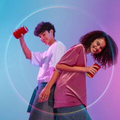 Anker Soundcore Flare II 20W Kablosuz Bluetooth Hoparlör - 360° Ses - Kırmızı- A3165 (Anker Türkiye Garantili)