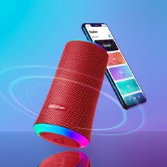 Anker Soundcore Flare II 20W Kablosuz Bluetooth Hoparlör - 360° Ses - Kırmızı- A3165 (Anker Türkiye Garantili)