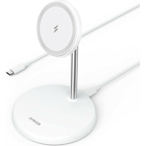 Anker PowerWave 2'si 1 Arada Manyetik Kablosuz Şarj Standı - Magsafe Uyumlu - (Anker Türkiye Garantili)