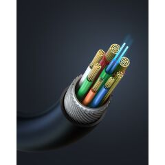 Anker 712 USB-A to USB-C 5 Metre Fiber Optik Data ve Şarj Kablosu