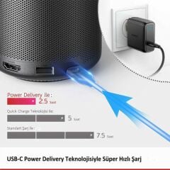 Anker Nebula Capsule II Akıllı Mini Portatif Projeksiyon 200 Lumen 720p HD Hoparlör Cep Sineması