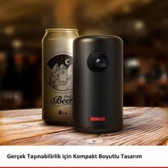 Anker Nebula Capsule II Akıllı Mini Portatif Projeksiyon 200 Lumen 720p HD Hoparlör Cep Sineması