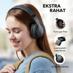 Anker Soundcore Life Q10i Kablosuz Bluetooth 5.0 Kulaklık - 60 Saate Varan Çalma Süresi - Siyah - A3033