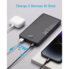 Anker 323 Powerbank 10000mAh - PowerCore 10K II Taşınabilir Hızlı Şarj Cihazı - 12W - Siyah - A1334