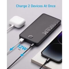 Anker 323 Powerbank 10000mAh - PowerCore 10K II Taşınabilir Hızlı Şarj Cihazı - 12W - Siyah - A1334