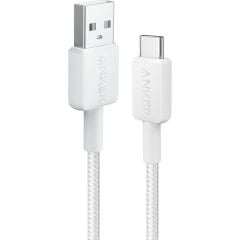 Anker 322 USB-A to USB-C Cable - Beyaz - A81H6G21