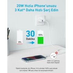 Anker 312 Hızlı Şarj Cihazı (2-Port, 20W) - A2348