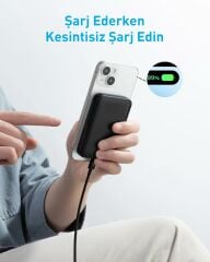 Anker 321 MagGo Powerbank - Siyah - A1616