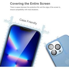 Case 4U Apple iPhone 13 Pro Cam Ekran Koruyucu Tam Kaplayan Fiber Nano